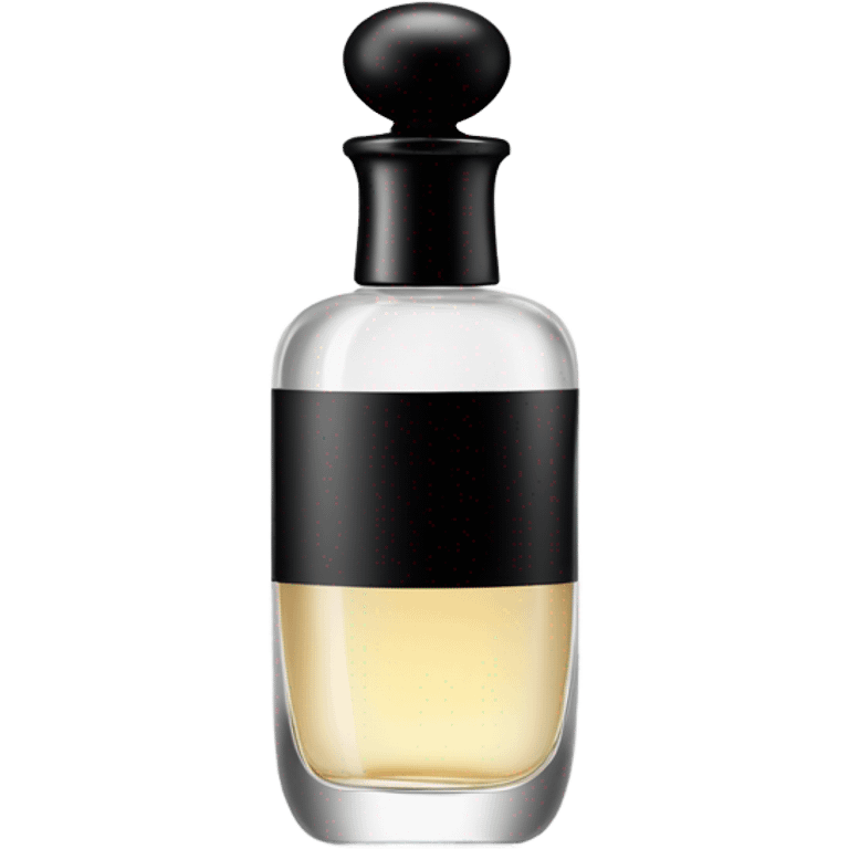 smiling perfume with black cap emoji