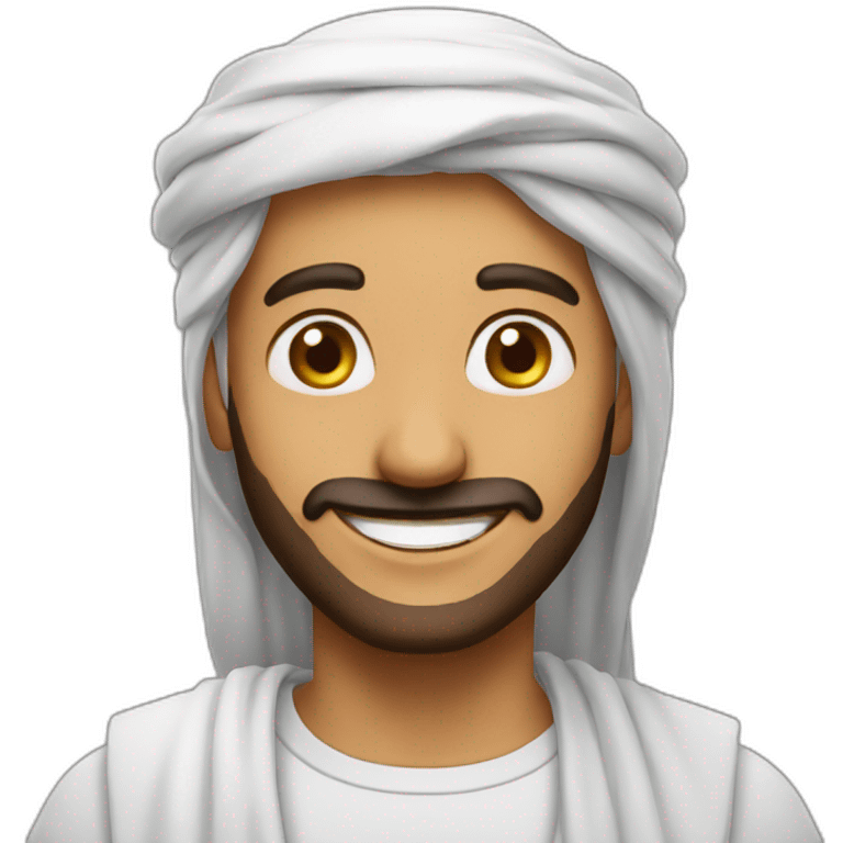 Happy Arab emoji