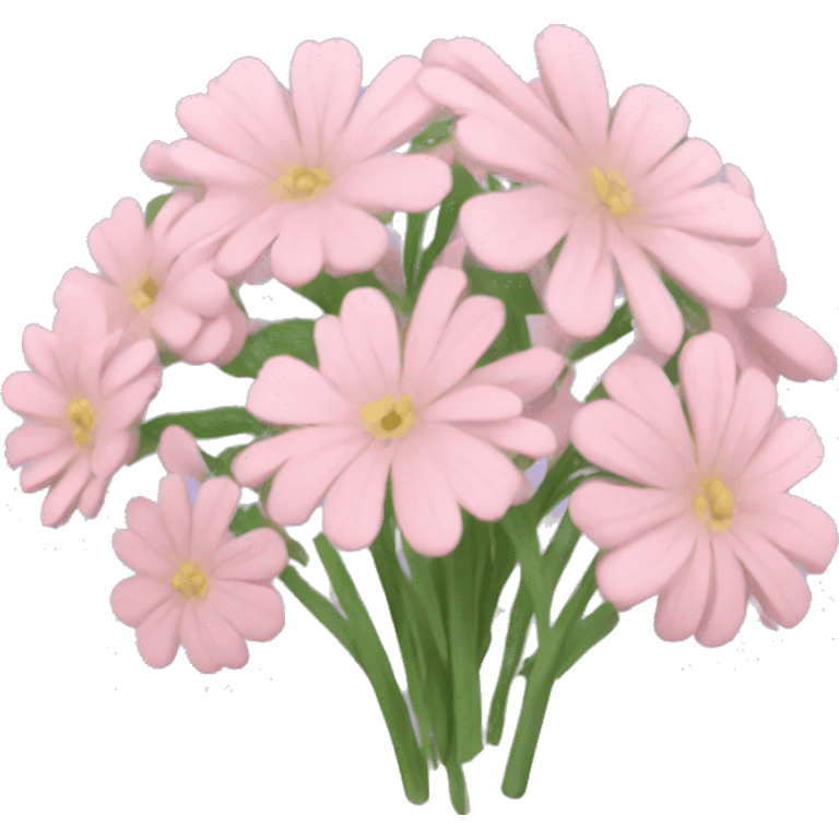 pastel pink wildflower bouquet emoji