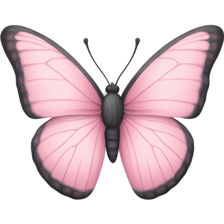 Pastel pink butterfly emoji