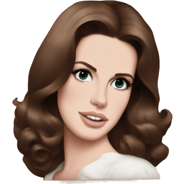 vintage pale pink picture frame of lana del rey  emoji