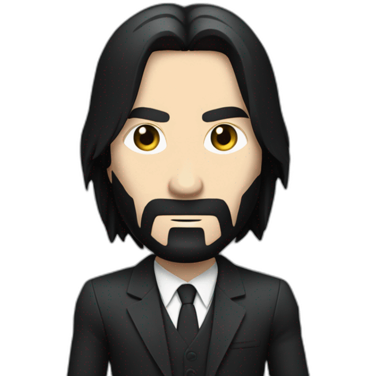 john wick holding gun like charlies angels, 3 charcters only emoji