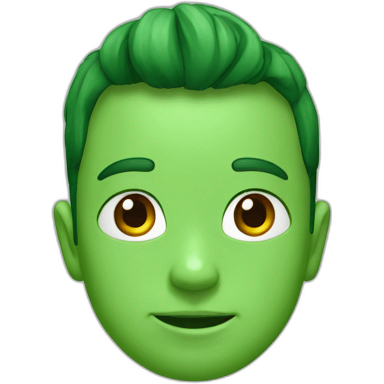 A green little preson emoji