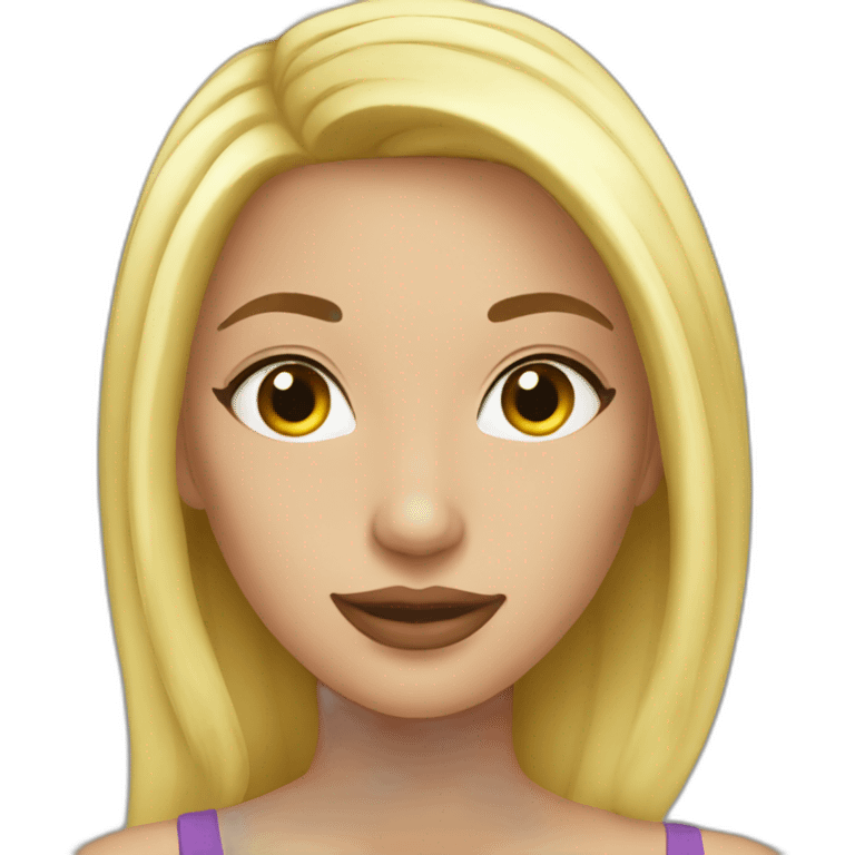 Kristina blonde on love emoji