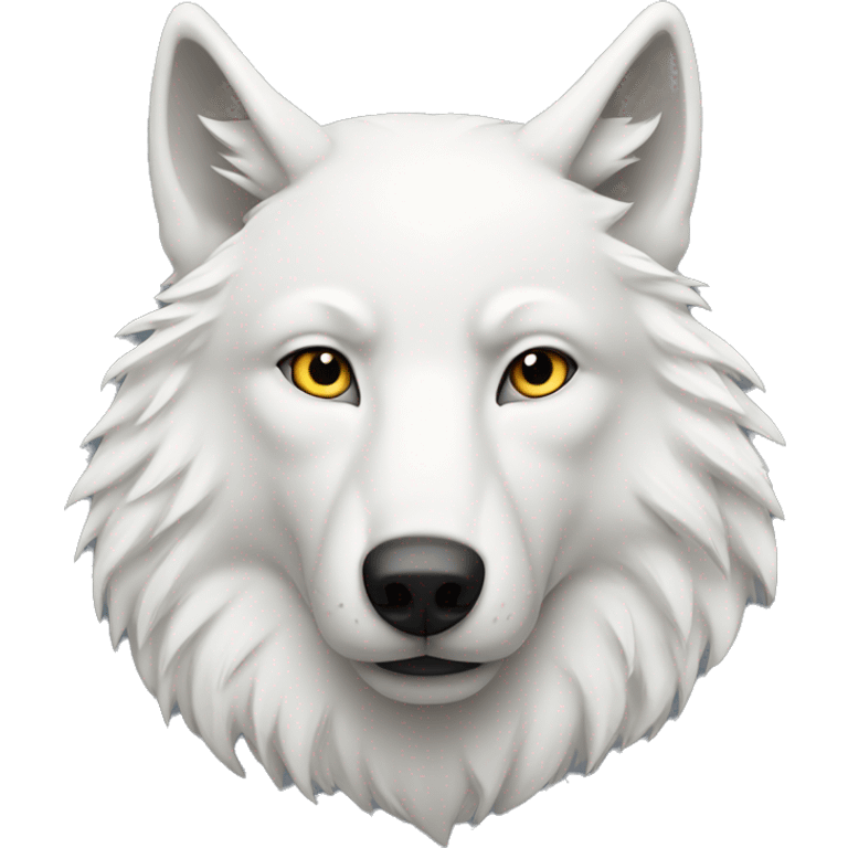 white wolf with word Maxwn emoji