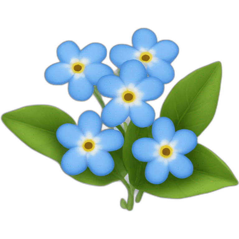 Forget me not emoji emoji