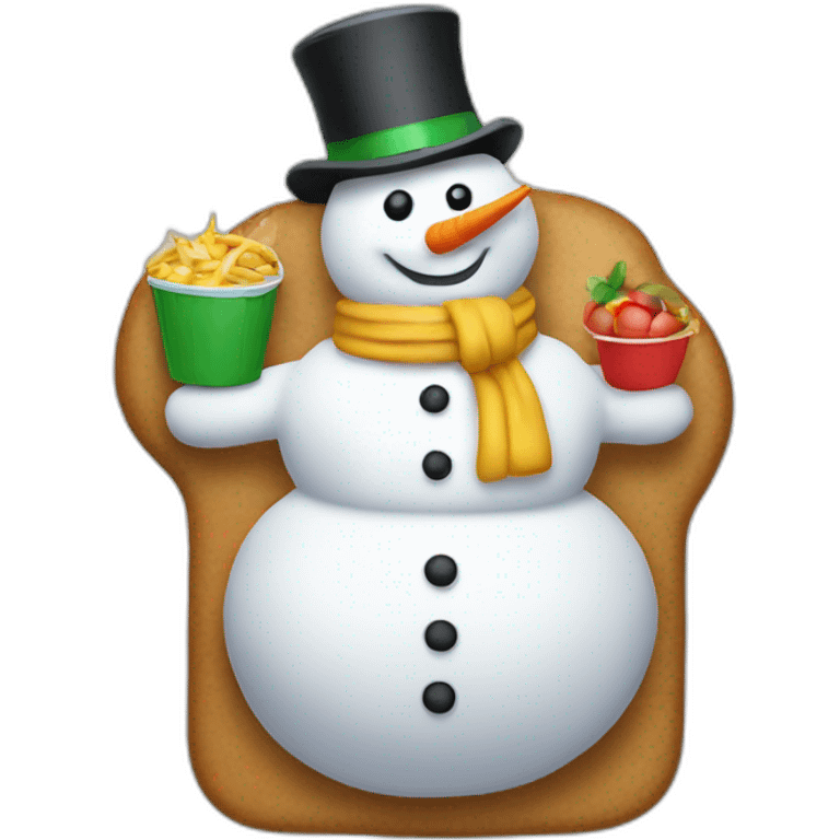 michelin snowman on the party emoji