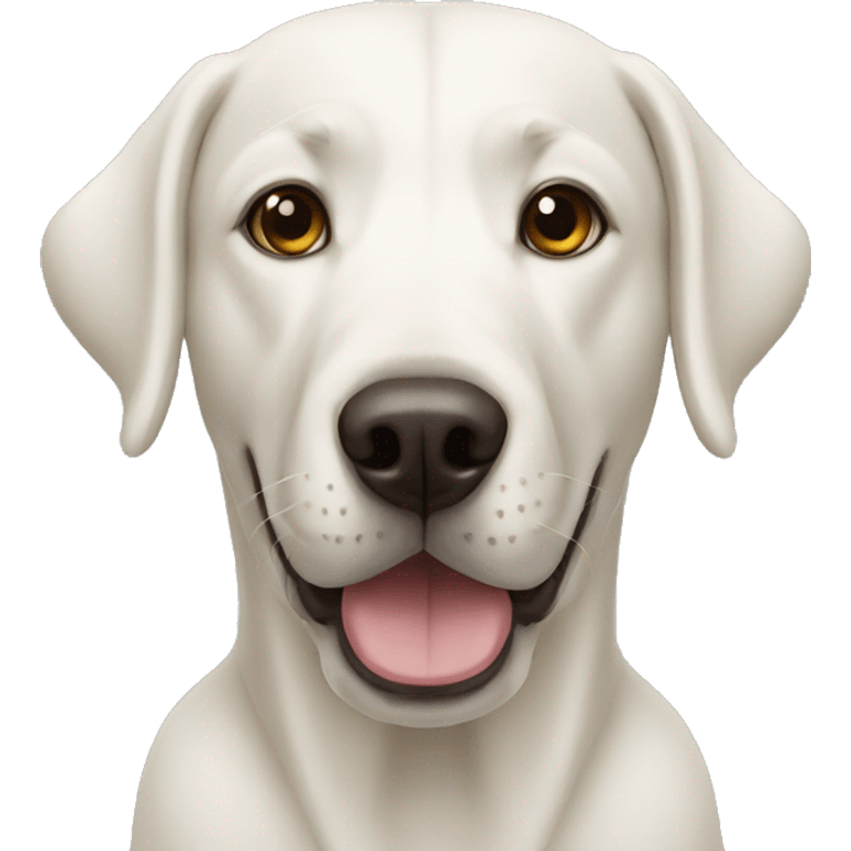 White Labra dog emoji