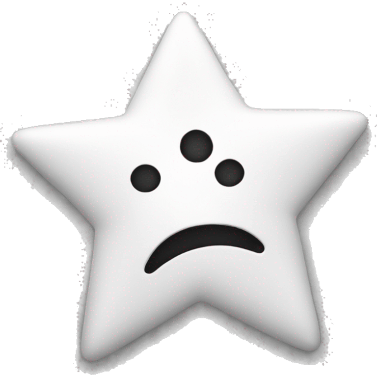 Star white and black emoji