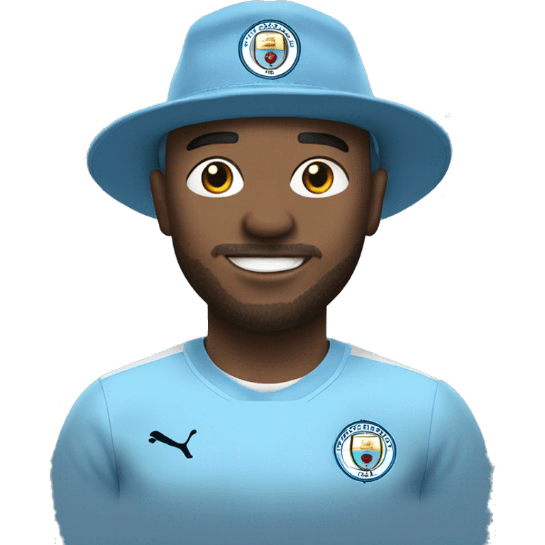 Man city fan in a hat emoji