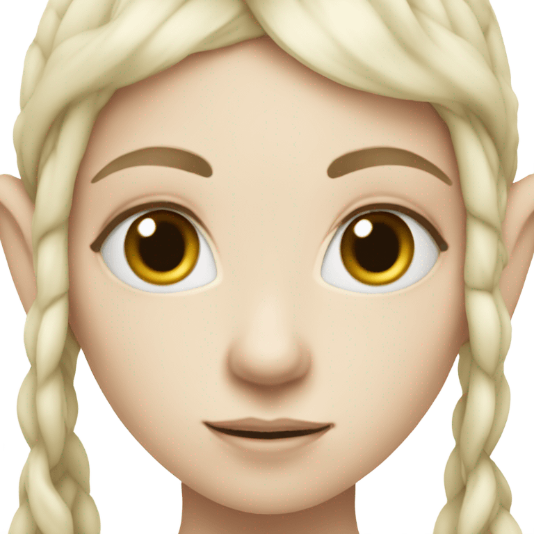 Elven girl with pale skin  emoji