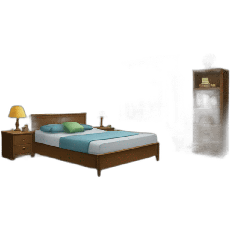 Not-so-clean spacious room emoji