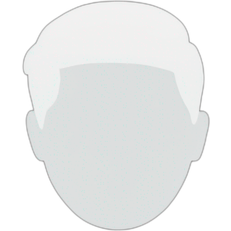 White silhouette emoji