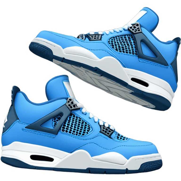 blue jordan 4 trainers emoji