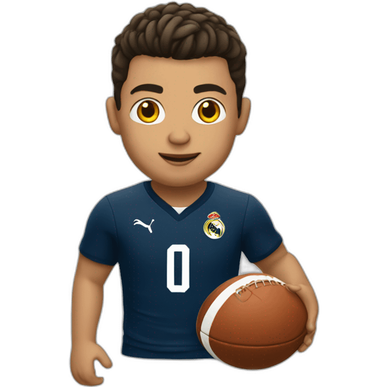 Cristiano playing football  emoji