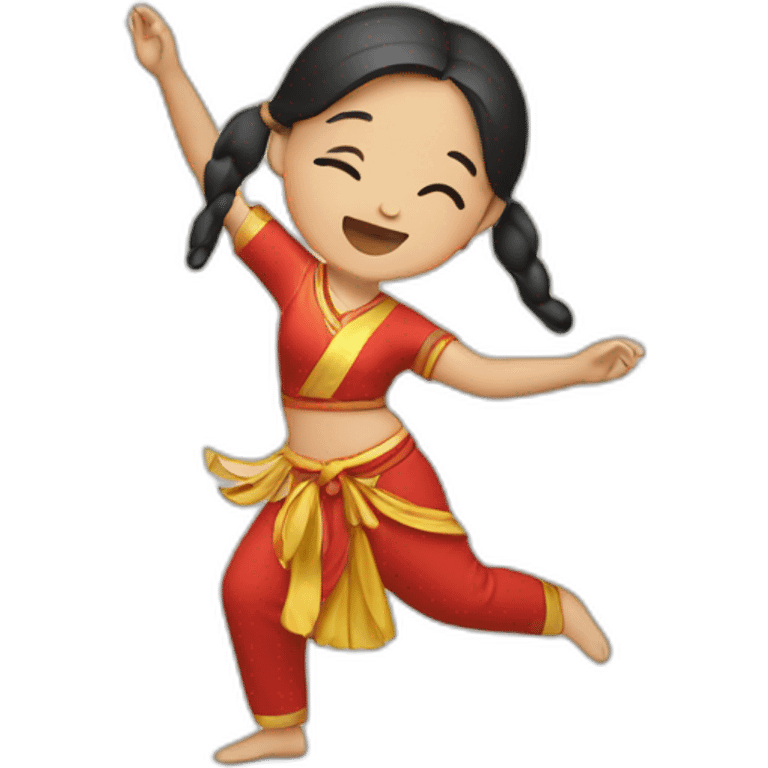 thai girl dancing flap emoji