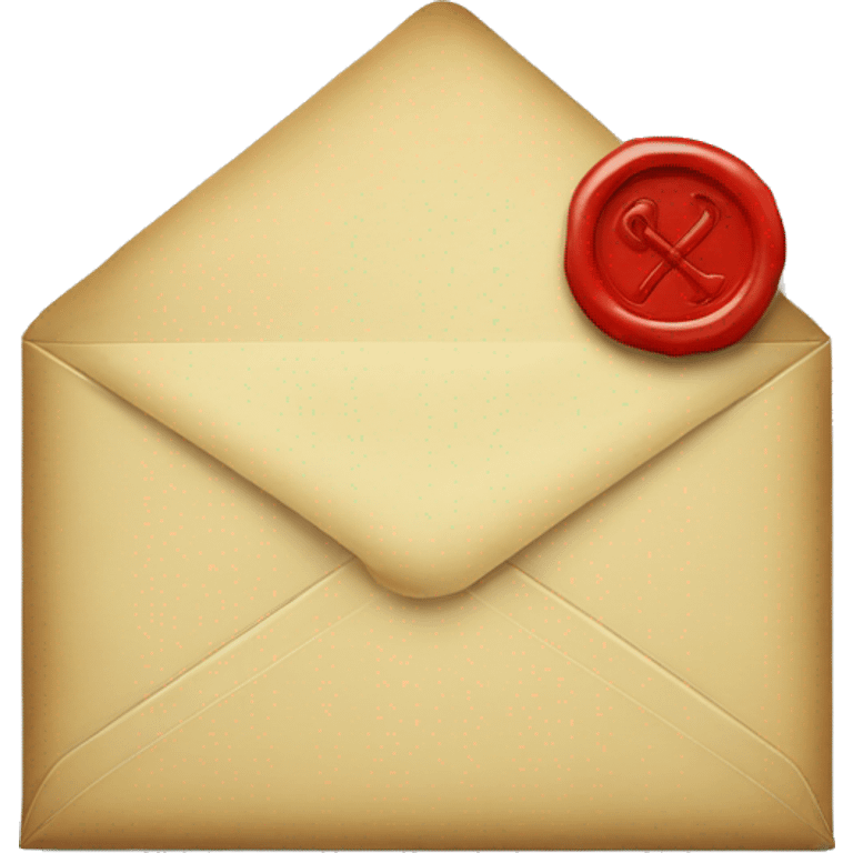 an envelope with a wax seal emoji