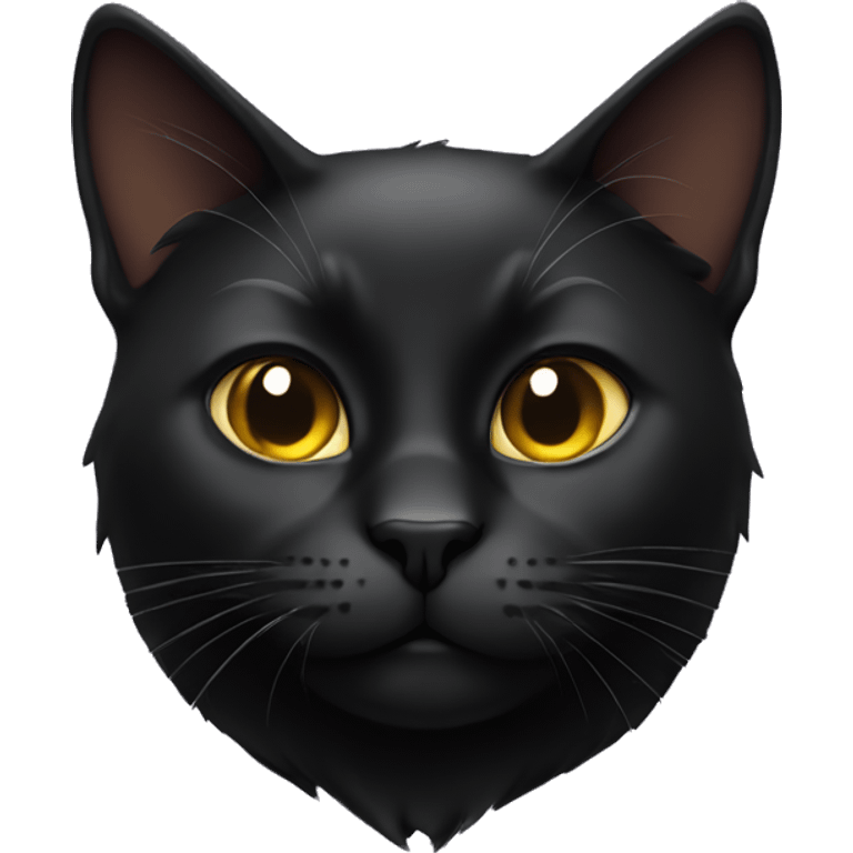 Black cat looking cool emoji