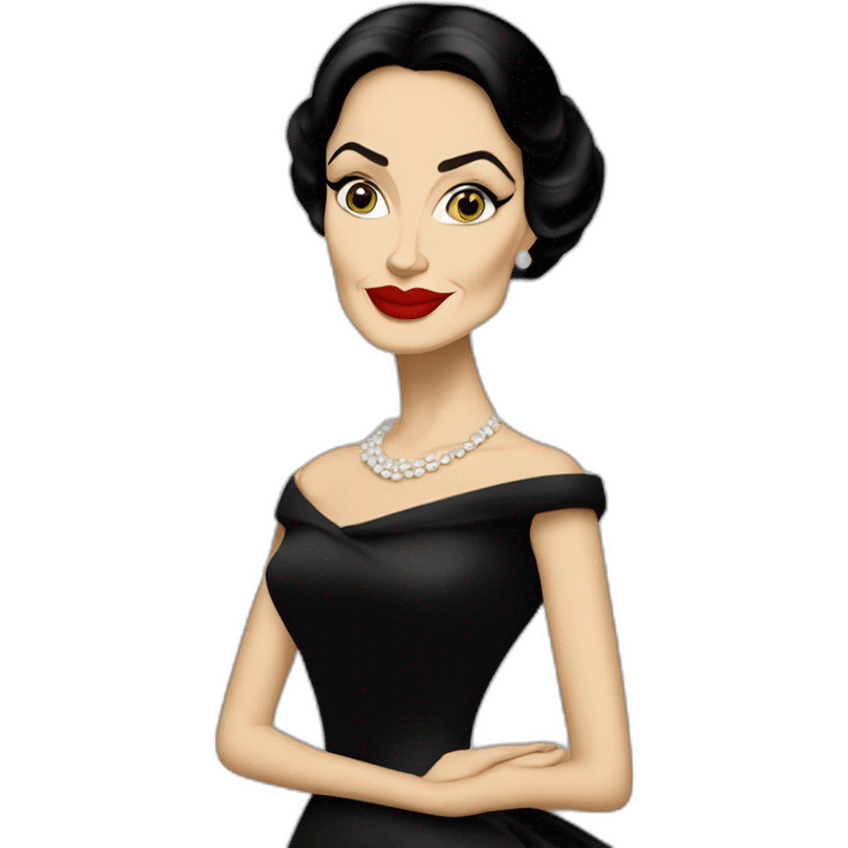 Angelina Jolie as Maria Callas emoji