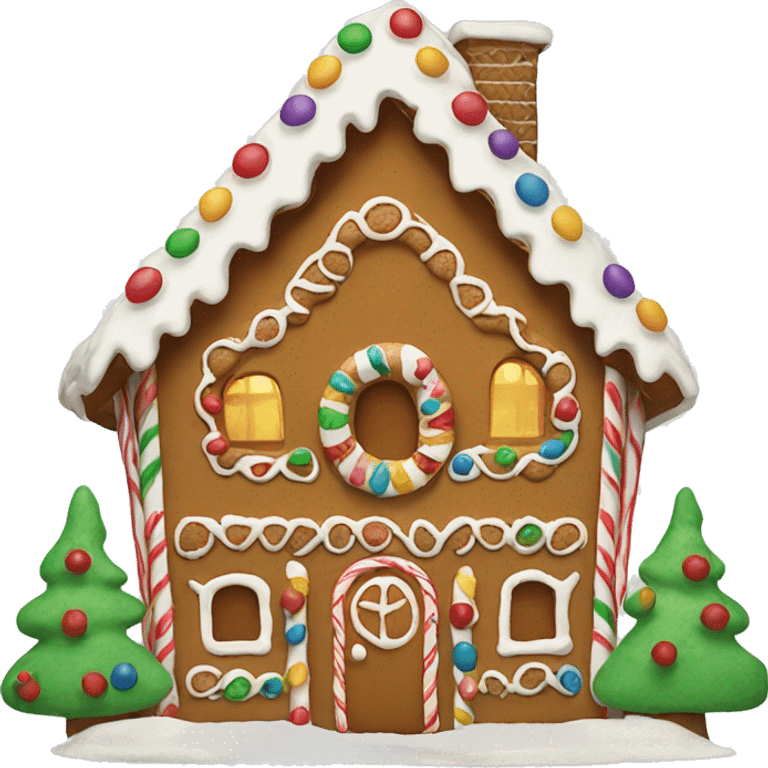 gingerbread house emoji