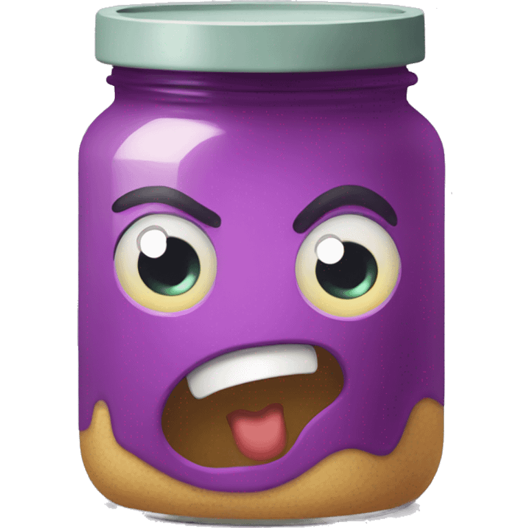 scared jam jar emoji