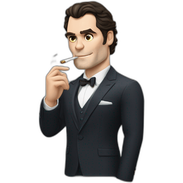 Henry Cavill is smoking emoji