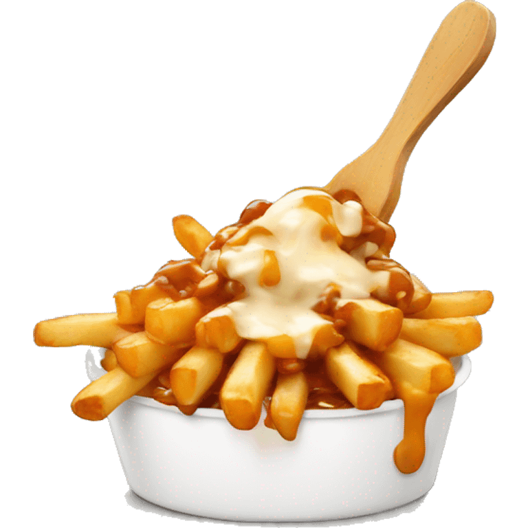 Poutine qui mange un poutine emoji