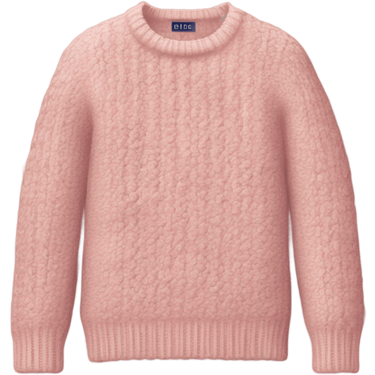 Knit sweater with dior design emoji