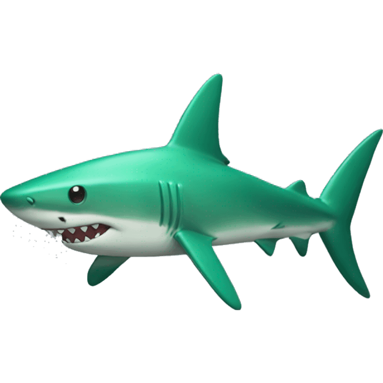 Green shark  emoji