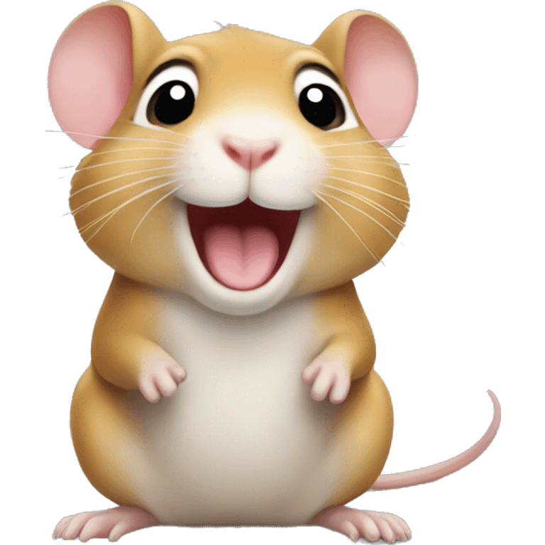 Happy gerbil  emoji