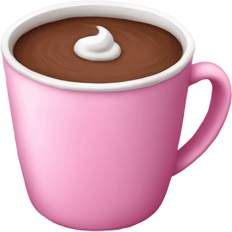 Pink hot cocoa ￼ emoji