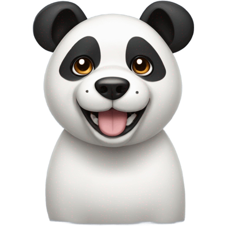 Panda dog emoji