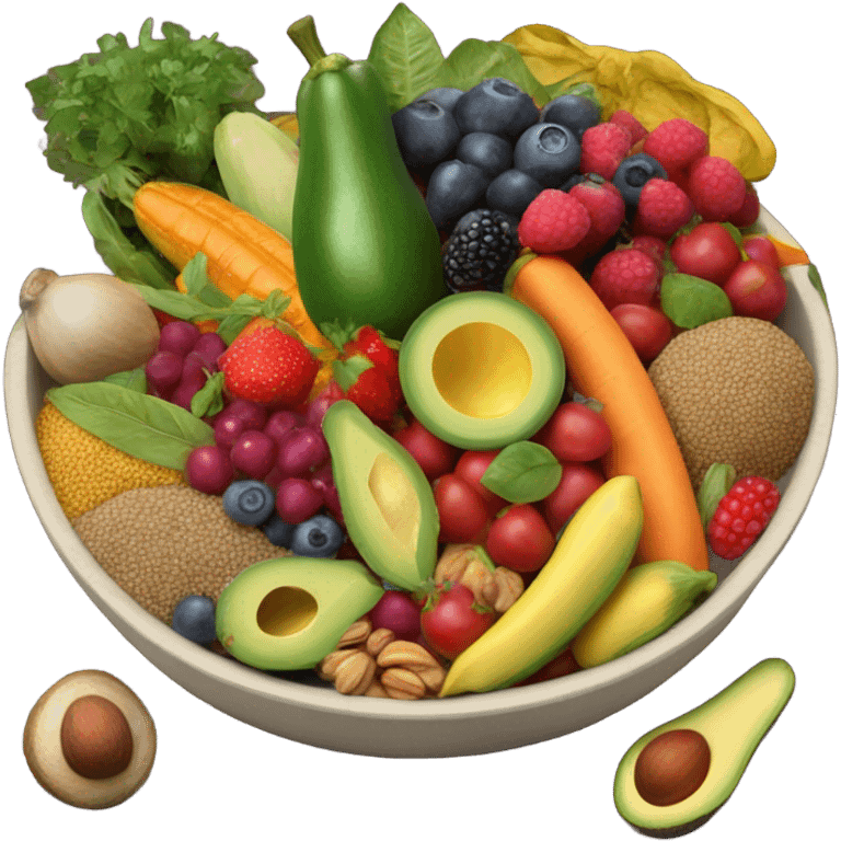 bowl of healthy food emoji