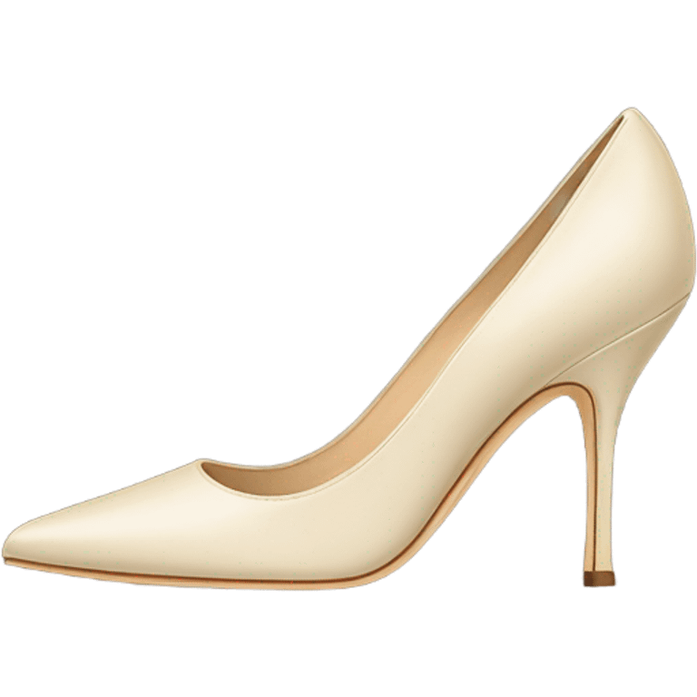 Cream Heels Manolo blahnik  emoji