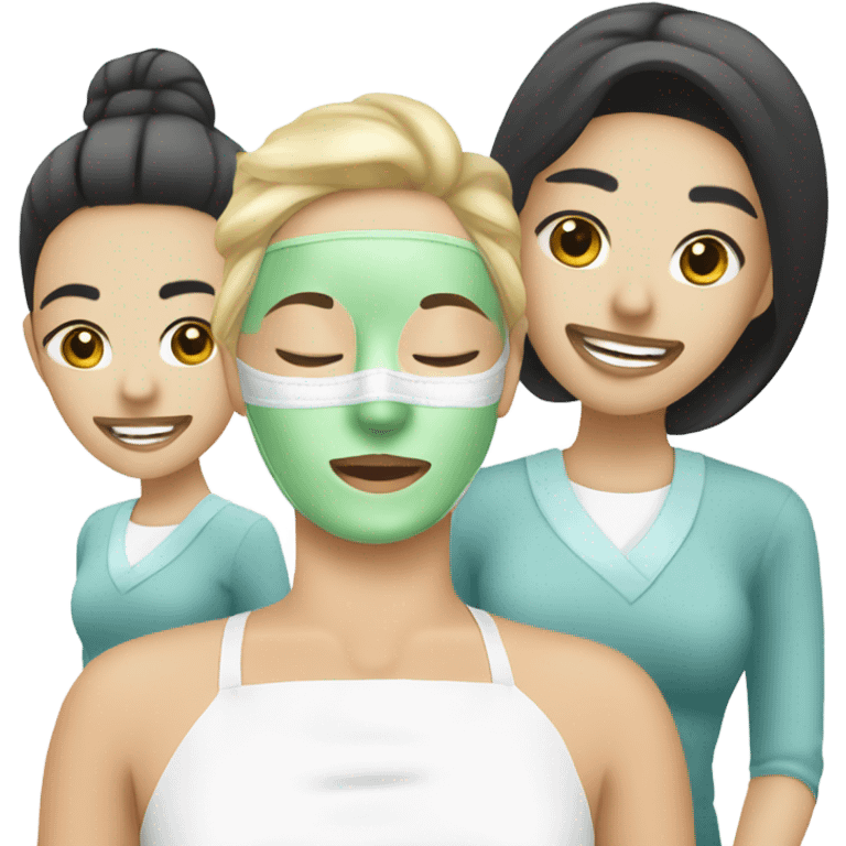 spa treatment at a cosmetologist emoji