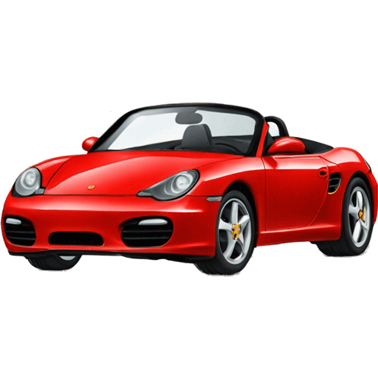 Red Porsche boxter emoji