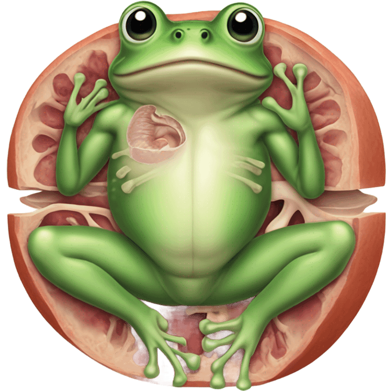 Frog cross section  emoji