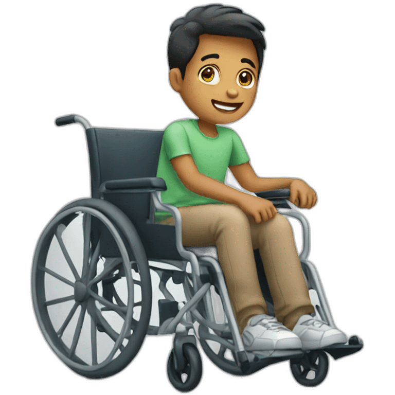 Boy on wheelchair emoji