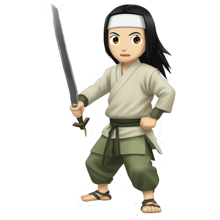 neji hyuga qui tiens un kunai emoji