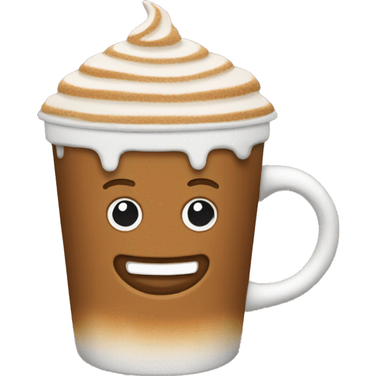 Gingerbread latte emoji