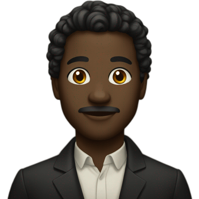 Negro portrait emoji