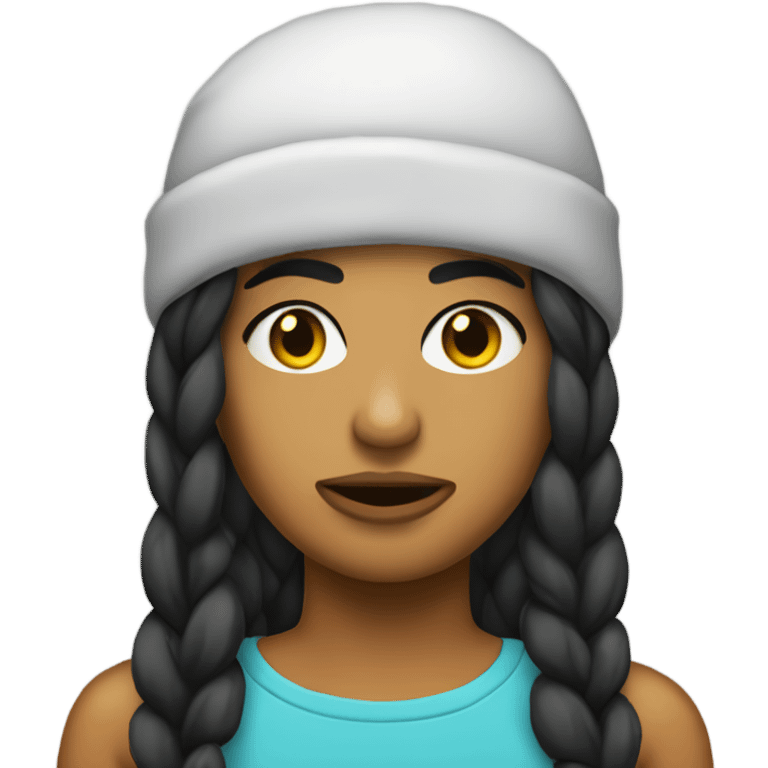 Ski mask chica morena  emoji