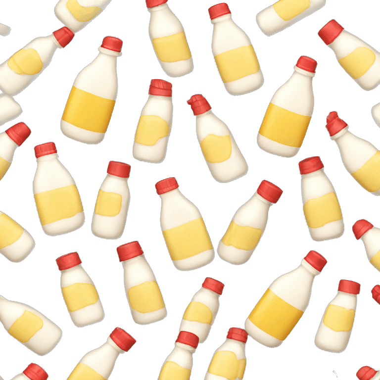 Bottle of Mayonnaise red cap emoji