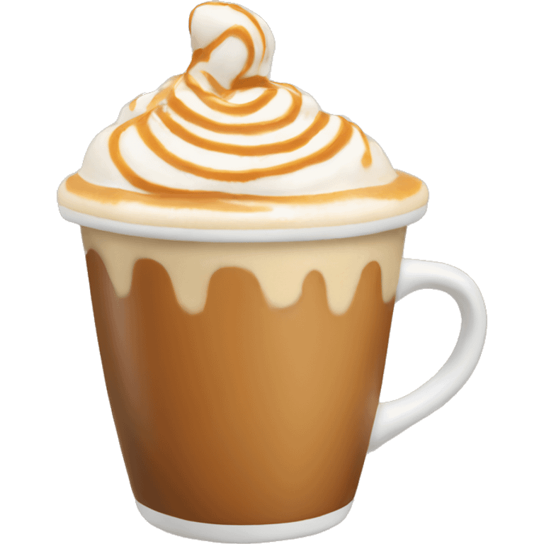 Salted caramel latte emoji