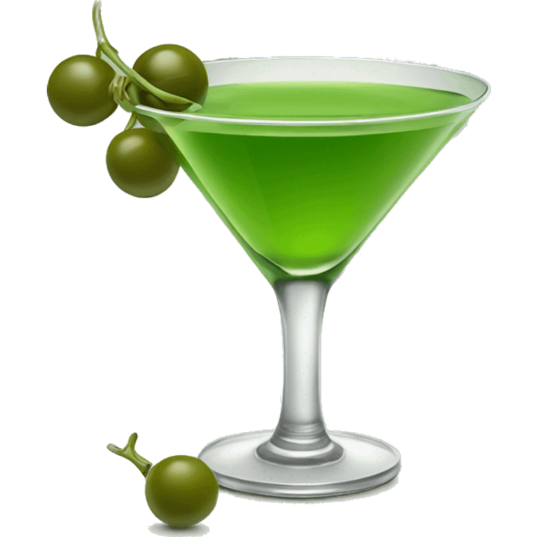 green martini with olives emoji