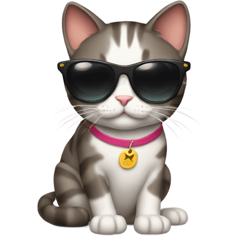 Cat with sunglasses emoji