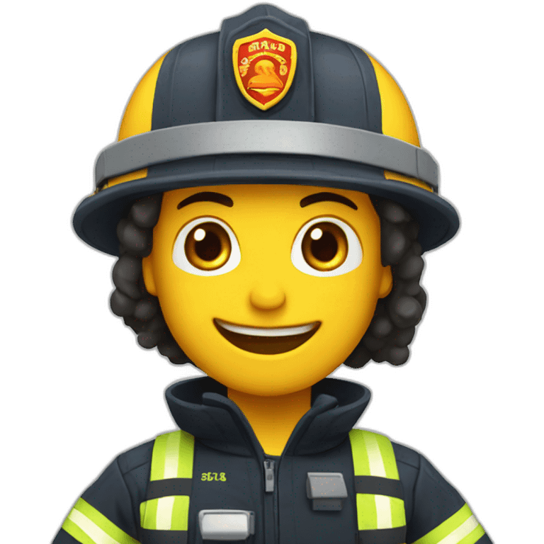 Bombero feliz emoji