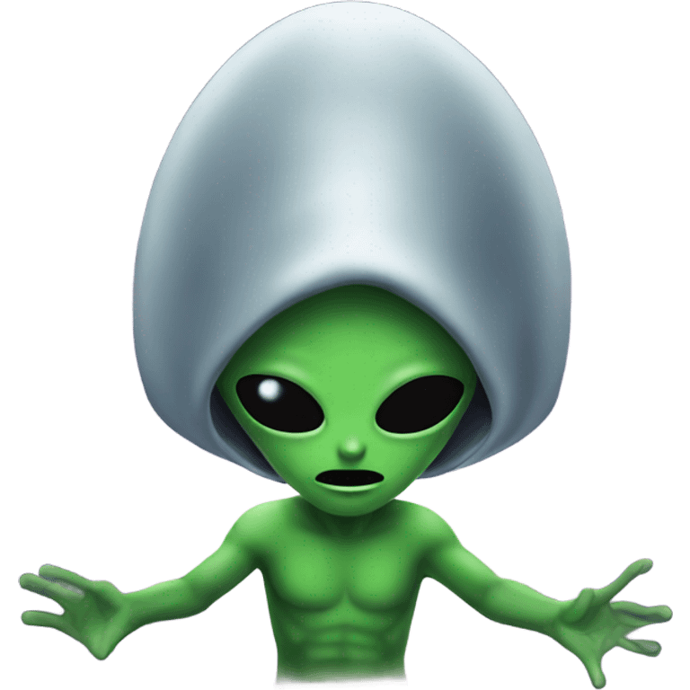 Alien abduction emoji