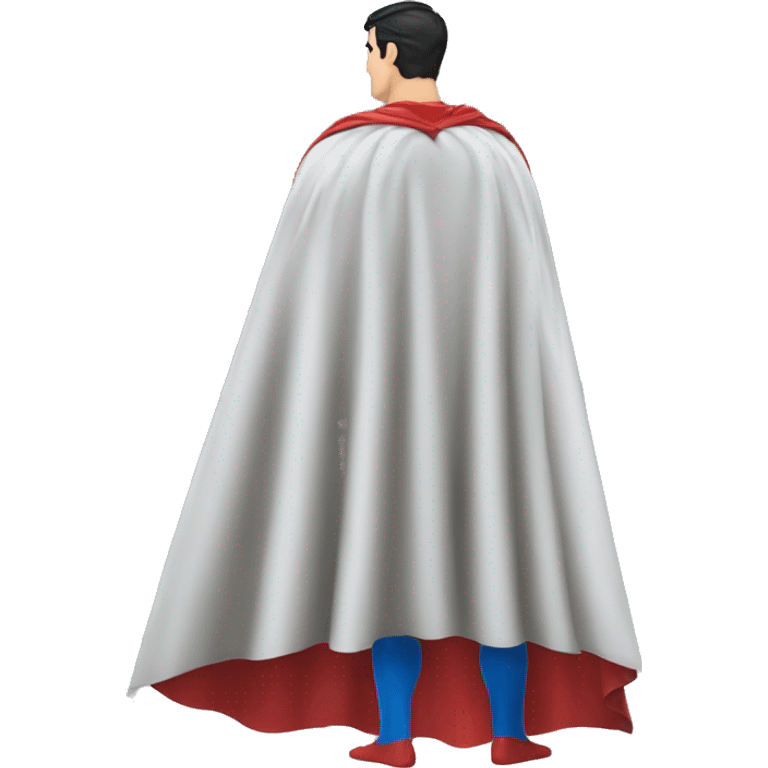 Superman cape alone from behind emoji