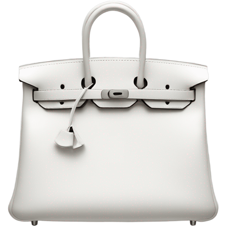 Hermes white birkin  emoji